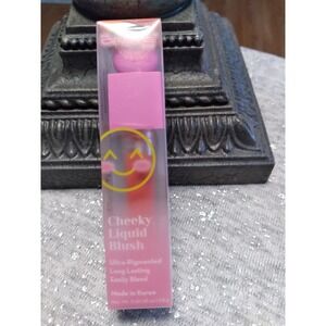 The Creme Shop Cheeky Liquid Blush Coral Me Ultra Pigmented, Long Lasting .20 Oz